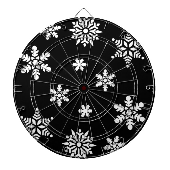 CIBLE DE FLÉCHETTES FLOCONS DE NEIGE D'HIVER (Devant)