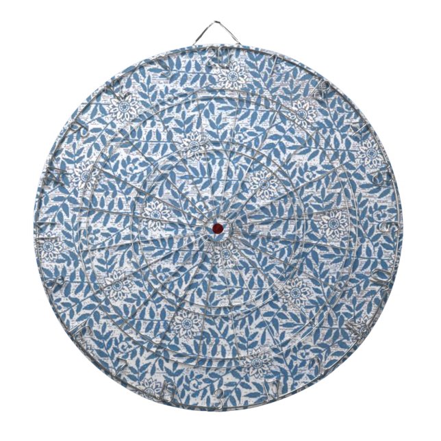 CIBLE DE FLÉCHETTES FLORAL BLEU ÉLÉGANT (Devant)