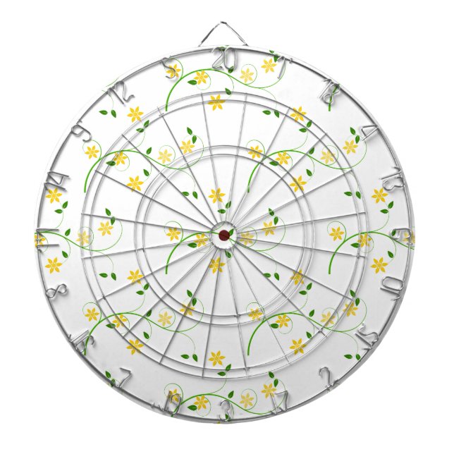 Cible De Fléchettes Flore et Fleurs (Devant)