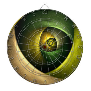 Cible De Fléchettes Flore verte Florale moderne Art Abstrait Motif #23