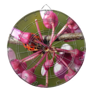 Cible De Fléchettes Flower Redbud avec Ladybug