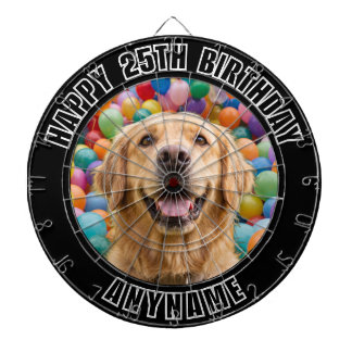Cible De Fléchettes Fond de ballons pour les 25 ANS avec PHOTO DE CHIE