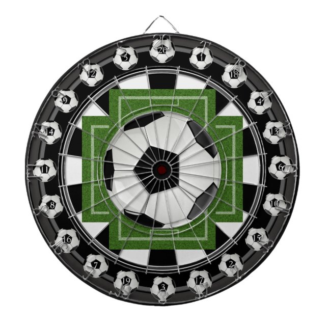 Cible De Fléchettes Football (Football) Multi-Cible 20 Nombre Tableau  (Devant)