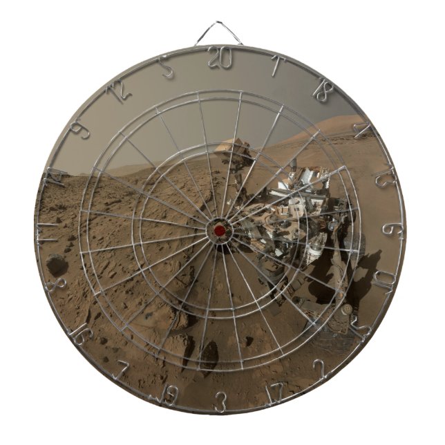 Cible De Fléchettes Forage Mars Curiosity Red Martian Paysage (Devant)