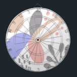 Cible De Fléchettes Formes organiques Motif d'art floral solaire<br><div class="desc">Conçu par Dream Big Digital Design</div>