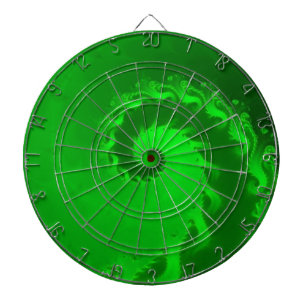 Cible de flechettes fractale verte