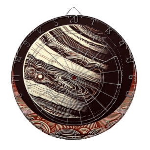 Cible De Fléchettes FSF Jupiter Woodcut 2