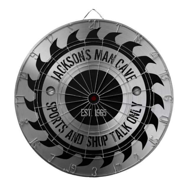 Cible De Fléchettes Funny Manly Homme Cave acier Circulaire lame de sc (Devant)