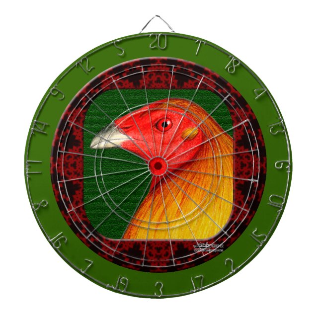 Cible De Fléchettes Gamecock framed (Devant)