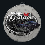 Cible De Fléchettes Garage fait sur commande de la voiture classique<br><div class="desc">C'est un rendu original d'une voiture américaine classique de muscle créée utilisant des craies et des marqueurs.</div>