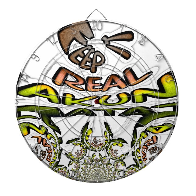 Cible De Fléchettes Gardez-le réel : Art Kaleidoscope Impression/Graph (Devant)