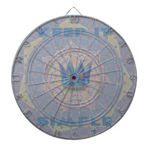 Cible De Fléchettes Gardez-le simple : Pastel Royal Clarity Motif Art