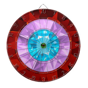 Cible De Fléchettes Gemmes colorées