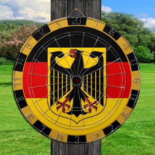 Cible De Fléchettes Germany Dartboard & German Flag / game board