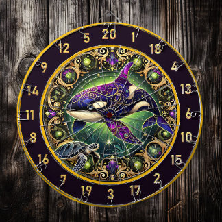 Cible De Fléchettes Golden Orca Turtle Lodge Wall Art