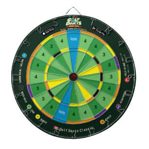 Cible De Fléchettes Golf Darts Classic Golf Darts World Tour