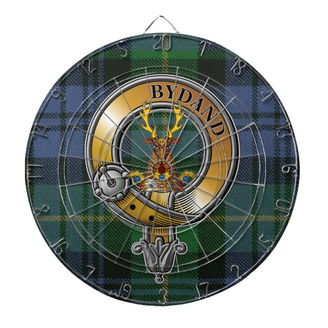 Cible De Fléchettes Gordon Tartan & Badge (Devant)