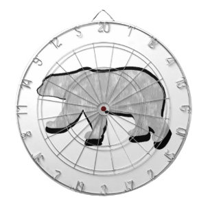 CIBLE DE FLÉCHETTES GRAND OURS BLANC