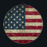 Cible De Fléchettes Grunge American Flag<br><div class="desc">Grunge American Flag.Un cadeau parfait pour la maison,  le bureau ou la décoration.</div>