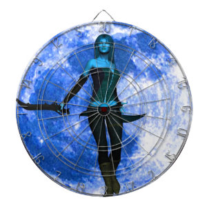 Cible De Fléchettes Guerrier de la Lune bleue