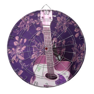 Cible De Fléchettes Guitare Vintage : Rêve de Style Vibe Africain