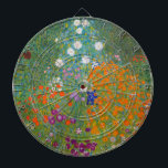 Cible De Fléchettes Gustav Klimt - Jardin des fleurs<br><div class="desc">Jardin aux fleurs - Gustav Klimt en 1905-1907</div>