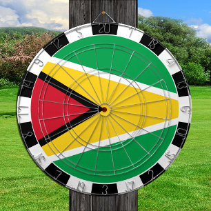 Cible De Fléchettes Guyana Darboard & Guyana Drapeau / jeu