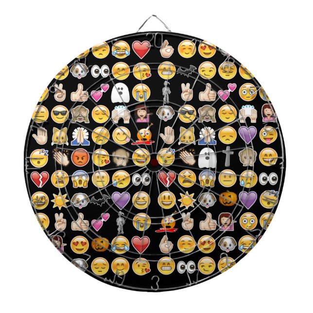 Cible De Fléchettes halloween emoji (Devant)