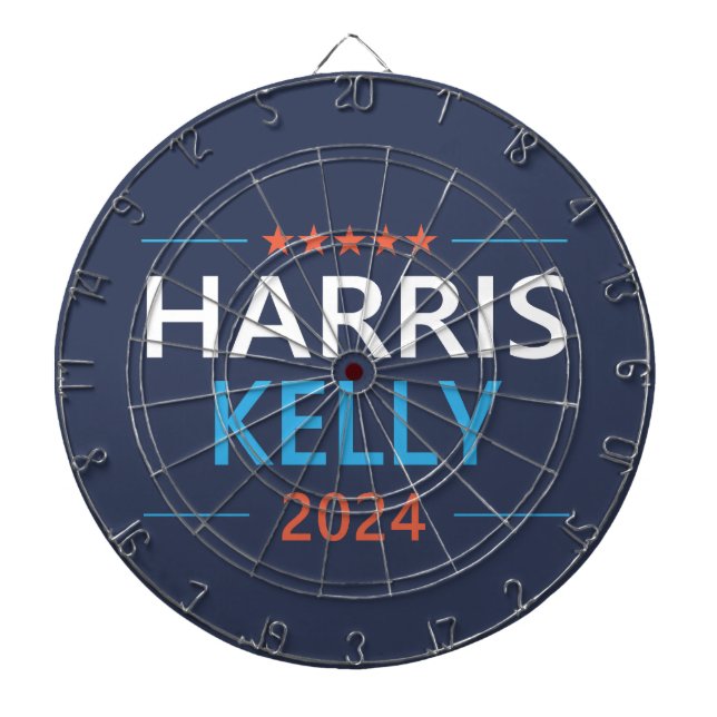 Cible De Fléchettes Harris Kelly 2024 Kamala Harris Démocrate (Devant)