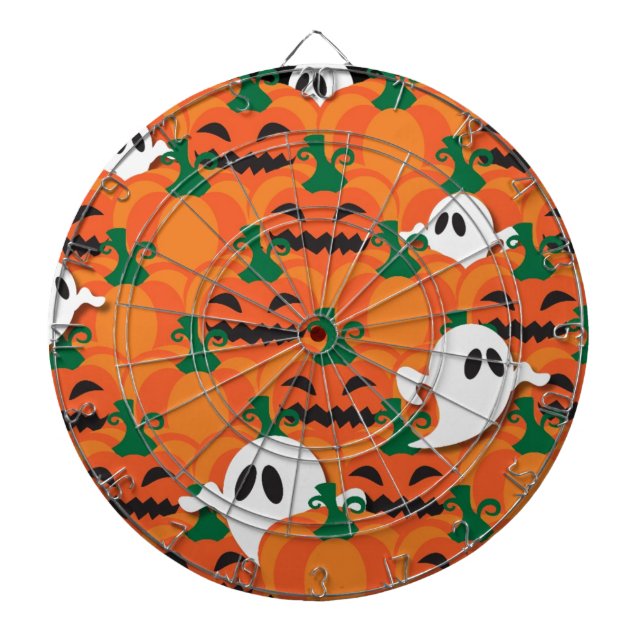 Cible De Fléchettes Haunted Halloween Citrouille Patch Ghosts (Devant)
