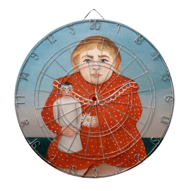 Cible De Fléchettes Henri Rousseau - Enfant avec poupée (Devant)