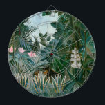 Cible De Fléchettes Henri Rousseau - La jungle équatoriale<br><div class="desc">La Jungle Equatoriale / La Jungle Equatoriale - Henri Rousseau (alias Douanier Rousseau),  1909</div>