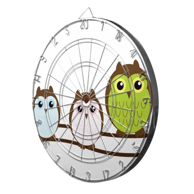 Cible De Fléchettes Hibou chic chic mignon de destin de mod (Devant droit)
