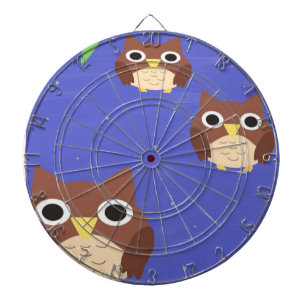 Cible De Fléchettes hibou peinture art