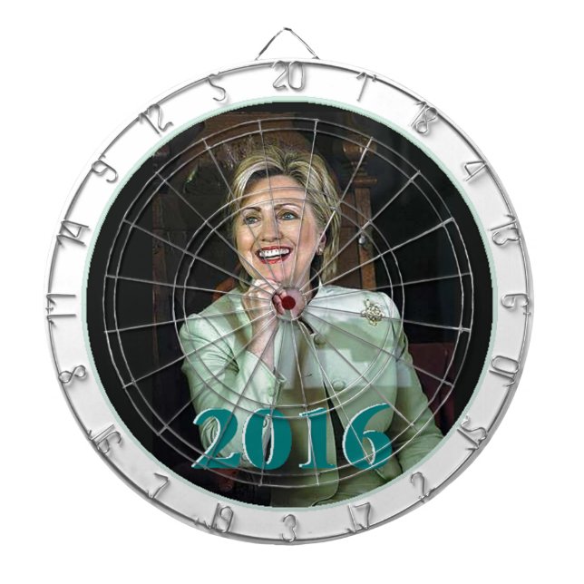 Cible De Fléchettes Hillary 2016 (Devant)