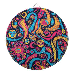 Cible De Fléchettes Hippie Dartboard