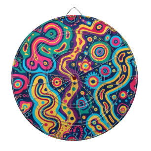 Cible De Fléchettes Hippie Dartboard