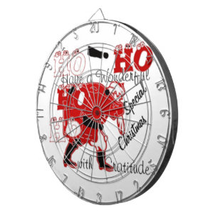 Cible De Fléchettes HOHOHO Avoir un merveilleux Noël avec gratitude