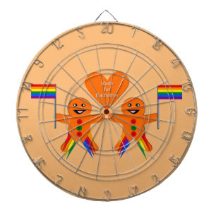 Cible De Fléchettes Hommes gays Noël Gingpain Couple