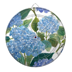 Cible De Fléchettes Hortensias bleus   Buisson floral magnifique