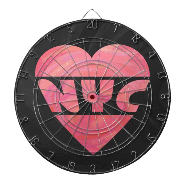 Cible De Fléchettes I Coeur NYC (Devant)