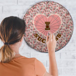 Cible De Fléchettes I Heart Success Super Retro Coral Brown À damiers<br><div class="desc">Jouez aux fléchettes dans le style avec cette I Heart Success Super Retro Coral Brown Cible de flechettes À damiers. Des couleurs douces de corail,  rose,  marron et jaune doux ornent magnifiquement cet ensemble,  et l'expression "I heart success" est le point central. Design ©Côtes Sud Designs.</div>