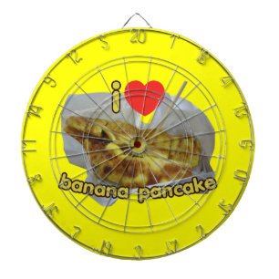 Cible De Fléchettes I Love (Coeur) Banana Pancake ... Thai Street Food