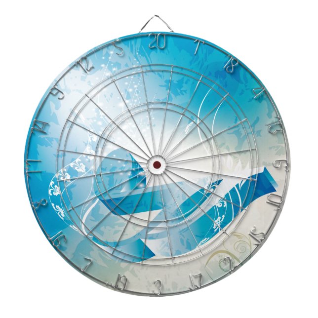 Cible De Fléchettes Idée forte de musique (Devant)