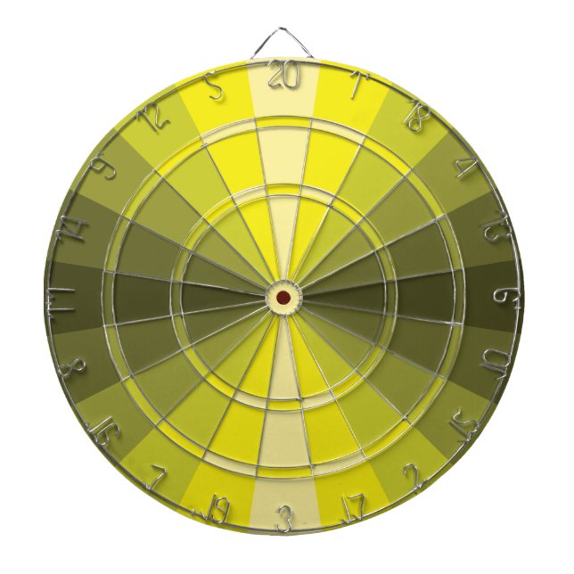 Cible De Fléchettes Illusion d'optique Tableau fléchettes jaune (Devant)