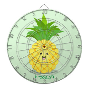 Cible De Fléchettes Illustration d'ananas mignon