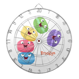 Cible De Fléchettes Illustration de caricature de macarons marrant mig