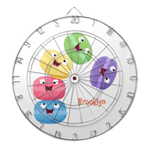 Cible De Fléchettes Illustration de caricature de macarons marrant mig (Devant)