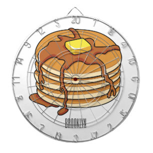 Cible De Fléchettes Illustration de dessin animé de Pancake