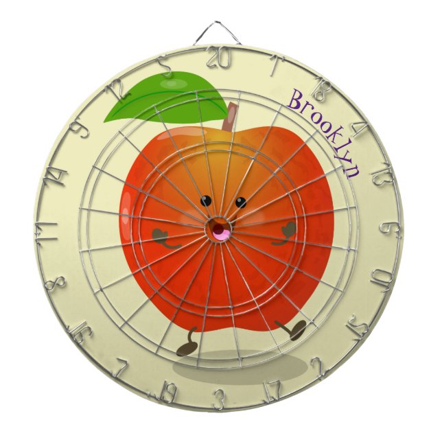 Cible De Fléchettes Illustration de dessin animé sur la pomme de danse (Devant)